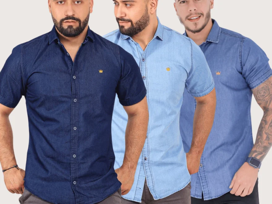 Camisa20Jeans20Azul20Masculina20Manga20Curta20Social20BotC3B5es20SlimFit20Luxo20Social20Casual 880x660