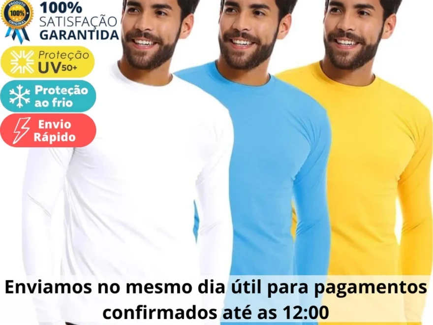 Camisa20ProteC3A7C3A3o20Solar20Uv2B5020Camiseta20Segunda20Pele20TC3A9rmica20PromoC3A7C3A3o20Premium20VC3A1rias20Cores 880x660