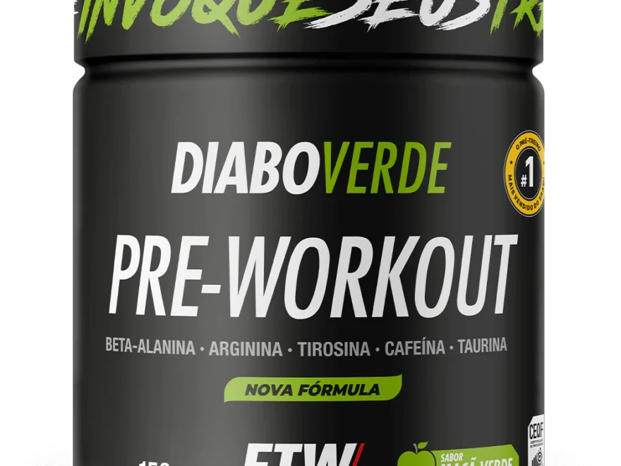 FTW20Diabo20Verde20PrC3A9 Treino2023Pre Workout20Pote20150g20Energia20e20Foco20com20CafeC3ADna2C20Beta Alanina20Sabores 880x660