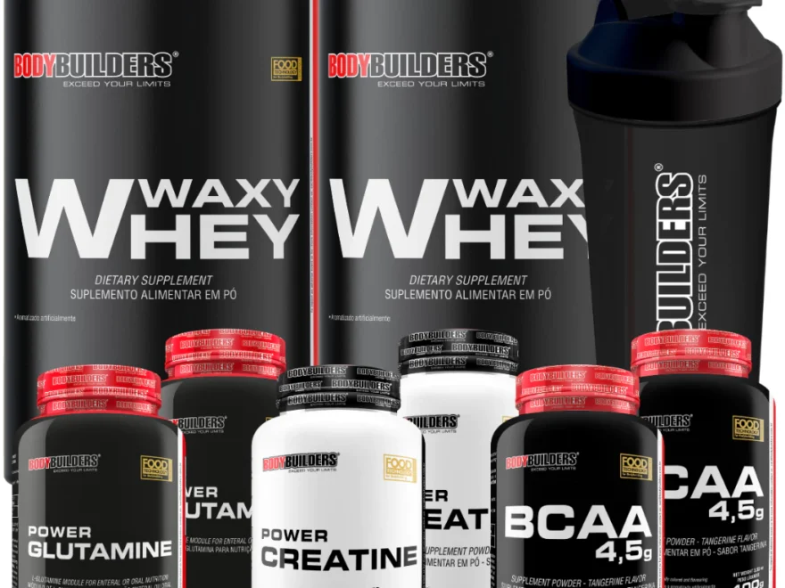 Kit202x20Waxy20Whey20900g202B202x20BCAA202B202x20Creatina20100g202B202x20Glutamina20100g202B20Coqueteleira20 20Bodybuilders 880x660